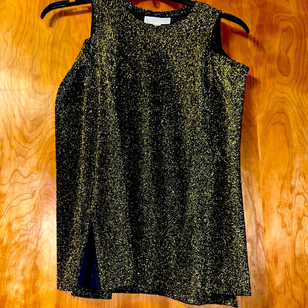 Michael Kors Gold/Black Blouse